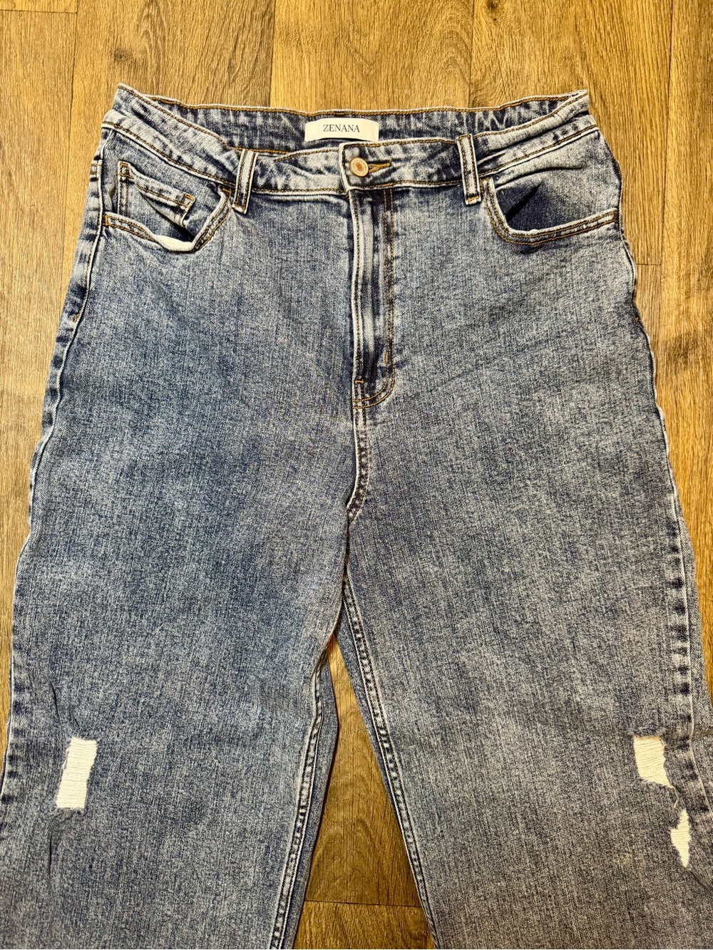 Zenana Outfitters Light Blue Wide Leg Jeans - Picture 4 of 7